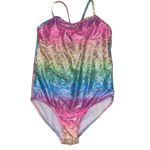 Bmagical By Bt Ween Girls One Piece Swimsuit Rainbow Mermaid Print Size 10